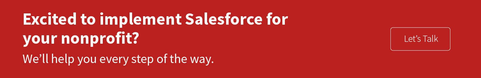 Click this image to contact Redpath Consulting Group, a trusted Salesforce for Nonprofits implementation partner.