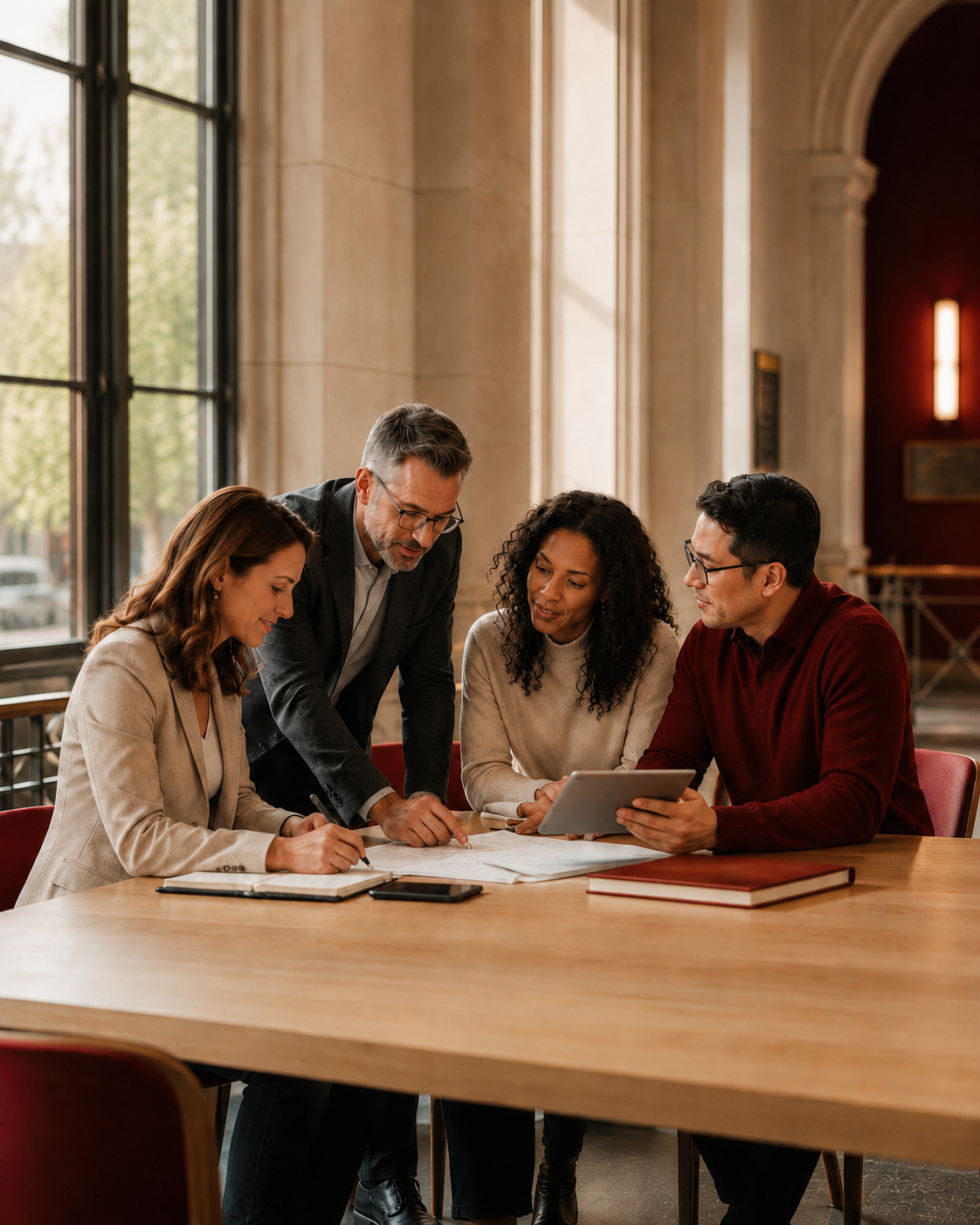 Redpath consultants working alongside an institutional team