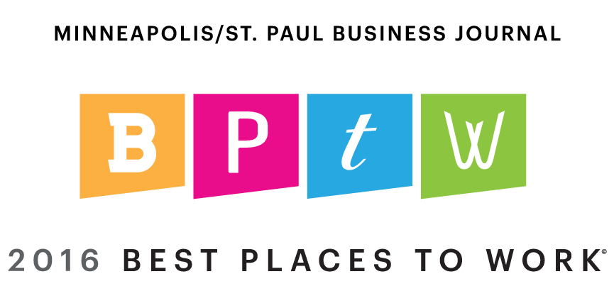 Best Place to Work 2016 logo - Minneapolis/St. Paul Business Journal