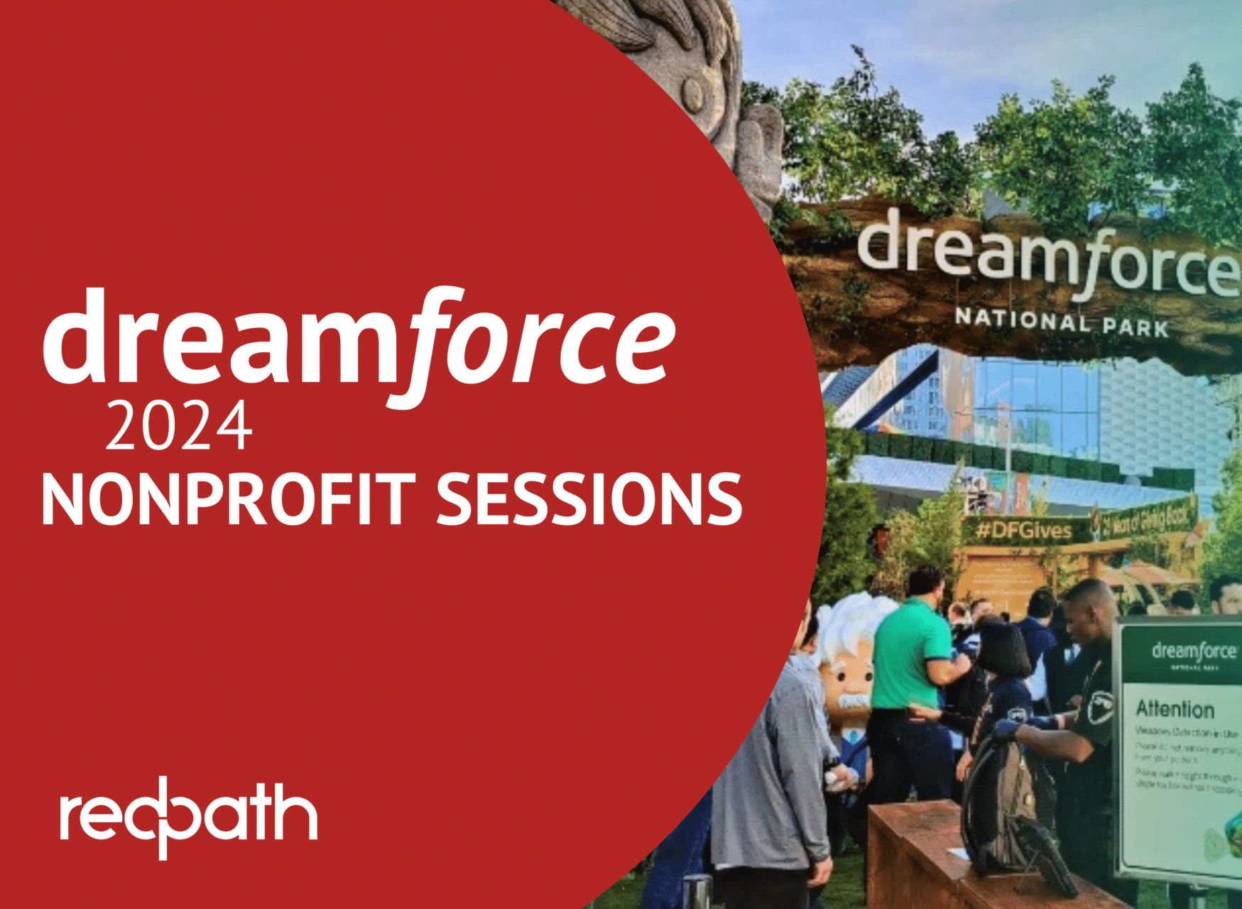 dreamforce national park sign in San Francisco, CA